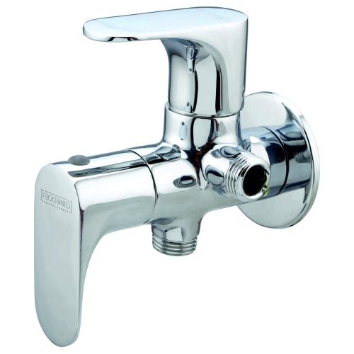 Two Way Angle Valve With Wall Flange Chrome